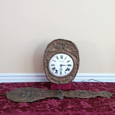 LOT 50: 19th Century Antique French Morbier / Comtoise Clock