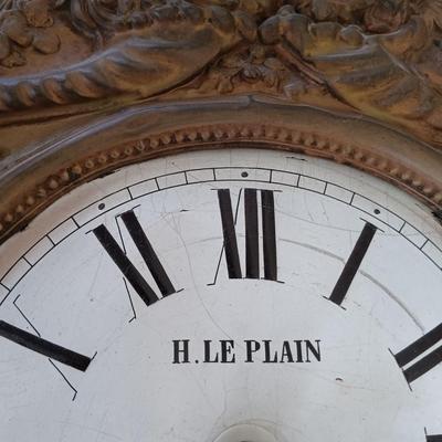 LOT 50: 19th Century Antique French Morbier / Comtoise Clock