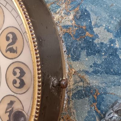 LOT 51: Antique 19th Century Iron Cased Mantle Clock