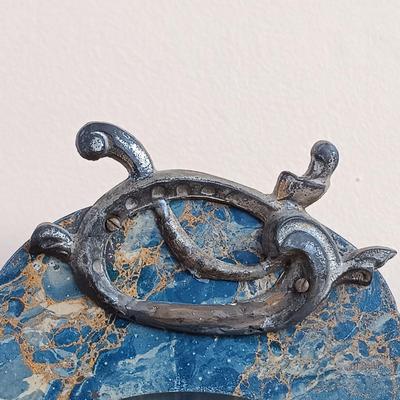 LOT 51: Antique 19th Century Iron Cased Mantle Clock