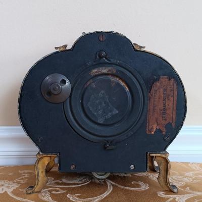 LOT 51: Antique 19th Century Iron Cased Mantle Clock