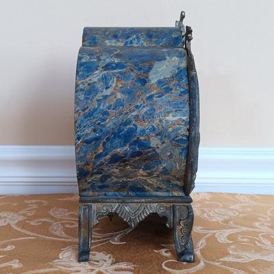 LOT 51: Antique 19th Century Iron Cased Mantle Clock