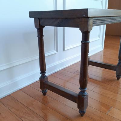 LOT 54: Antique Copper and Brass Samovar Lamp with Stacking Side Table