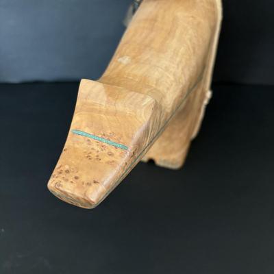 LOT 84: Lawrence Chavez Pueblo Pottery Bear Moon, Stars & Claw Figure, Acoma Pueblo Pottery Bear Figure & Vintage Native Amercian...