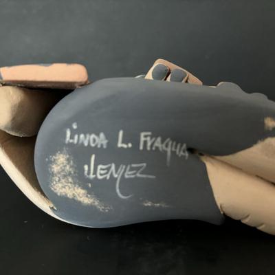 LOT 86: Linda L. Fragua Jemez Pueblo Pottery Storyteller,Native American Acoma Hand Painted Pottery Seed Pot, S. Phillips &...