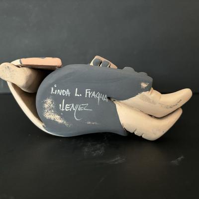 LOT 86: Linda L. Fragua Jemez Pueblo Pottery Storyteller,Native American Acoma Hand Painted Pottery Seed Pot, S. Phillips &...