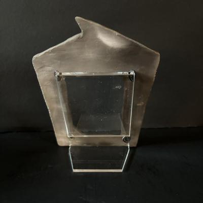 LOT 88: Raku Art Studio Pottery Flat Cat Figures, Raku Picture Frames, Cat Pottery Planters, Card/Picture Holder & Pottery Tray