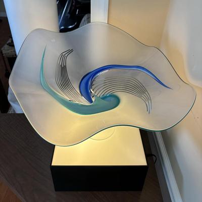 LOT 91: GORGEOUS 1997 Barry Entner Art Glass Sculpture Signed & Dated by Artist