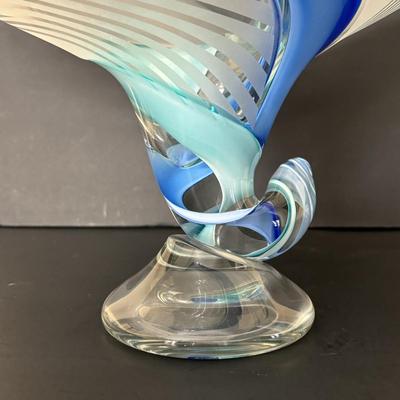 LOT 91: GORGEOUS 1997 Barry Entner Art Glass Sculpture Signed & Dated by Artist