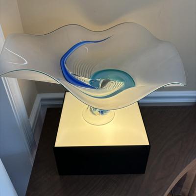 LOT 91: GORGEOUS 1997 Barry Entner Art Glass Sculpture Signed & Dated by Artist