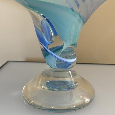 LOT 91: GORGEOUS 1997 Barry Entner Art Glass Sculpture Signed & Dated by Artist