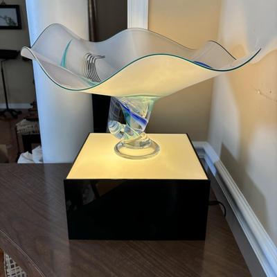 LOT 91: GORGEOUS 1997 Barry Entner Art Glass Sculpture Signed & Dated by Artist