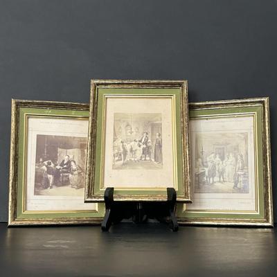 LOT 94: Antique/Vintage J. Schafer Prints of M. Oppenheim Portraits of a Traditional Jewish Family