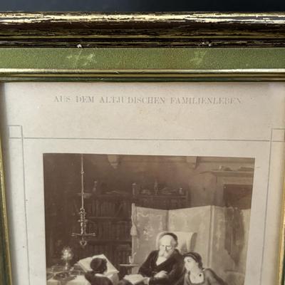 LOT 94: Antique/Vintage J. Schafer Prints of M. Oppenheim Portraits of a Traditional Jewish Family