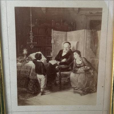 LOT 94: Antique/Vintage J. Schafer Prints of M. Oppenheim Portraits of a Traditional Jewish Family