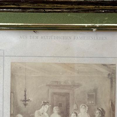 LOT 94: Antique/Vintage J. Schafer Prints of M. Oppenheim Portraits of a Traditional Jewish Family