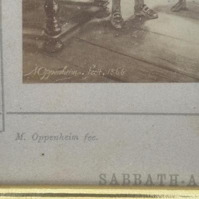 LOT 94: Antique/Vintage J. Schafer Prints of M. Oppenheim Portraits of a Traditional Jewish Family