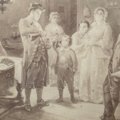 LOT 94: Antique/Vintage J. Schafer Prints of M. Oppenheim Portraits of a Traditional Jewish Family