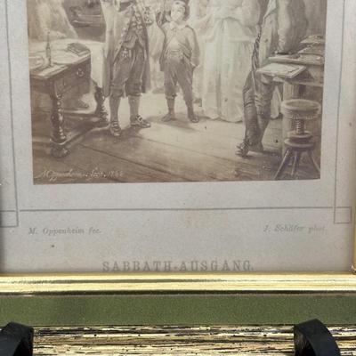 LOT 94: Antique/Vintage J. Schafer Prints of M. Oppenheim Portraits of a Traditional Jewish Family