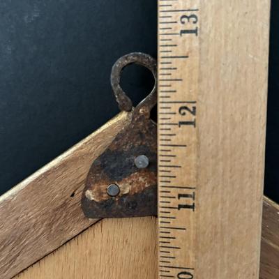 LOT 95: 19th Century Framed Velvet Fabric Fragment and Judaica Relief Art