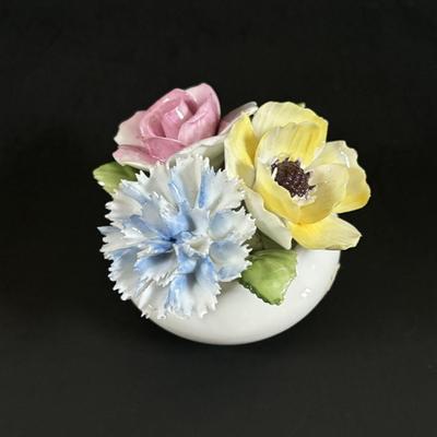 LOT 105: Vintage Bronze Bust of Woman, Royal Copenhagen Candle Sticks, Royal Doulton, Royal Crown Derby