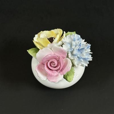 LOT 105: Vintage Bronze Bust of Woman, Royal Copenhagen Candle Sticks, Royal Doulton, Royal Crown Derby