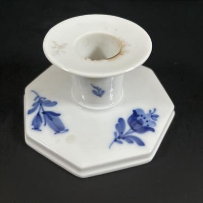 LOT 105: Vintage Bronze Bust of Woman, Royal Copenhagen Candle Sticks, Royal Doulton, Royal Crown Derby