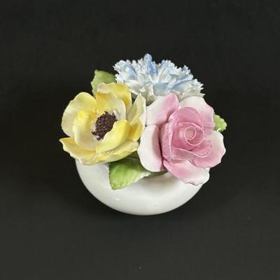 LOT 105: Vintage Bronze Bust of Woman, Royal Copenhagen Candle Sticks, Royal Doulton, Royal Crown Derby