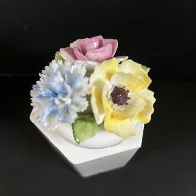 LOT 105: Vintage Bronze Bust of Woman, Royal Copenhagen Candle Sticks, Royal Doulton, Royal Crown Derby