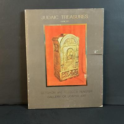 LOT 107: Copper Judaica Relief Art "The Scribe" Book Plates & Books