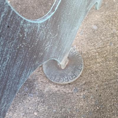 LOT 136: Cricket Forge Metal Butterfly Bench