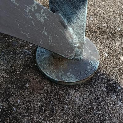 LOT 138: Cricket Forge Metal Dragonfly Bench