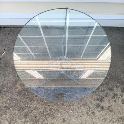 LOT 139: Cricket Forge Metal Cattail Side Table