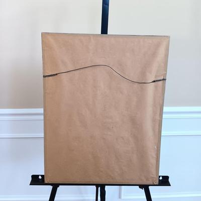 LOT 145: Signed ( e. n ) and Numbered Micrography Print 'Moses with the Ten Commandments'