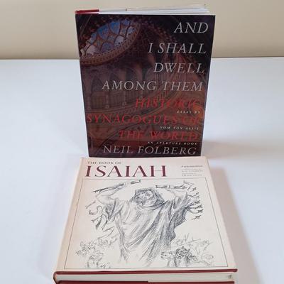 LOT 150: Vintage Haggadah Facsimile with Map, Pirké Aboth In Etching by Saul Roskin 1940, The Book of Letters 1975 & More