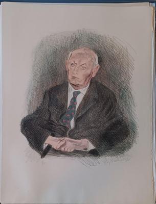 LOT 155: Signed and Numbered 1970 Raphael Soyer The Mirror and The Gentleman of Cracow Portfolio of 12 Lithograph Illustrations