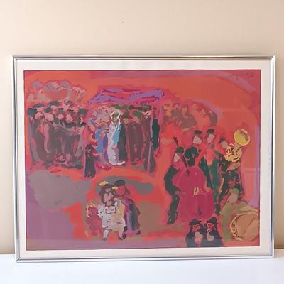 LOT 157: 1966 Emmanuel Mané-Katz Douze Lithographies Portfolio of 12 Signed Color LARGE Lithographs