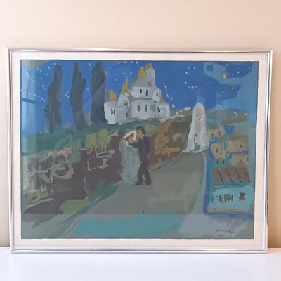 LOT 157: 1966 Emmanuel Mané-Katz Douze Lithographies Portfolio of 12 Signed Color LARGE Lithographs