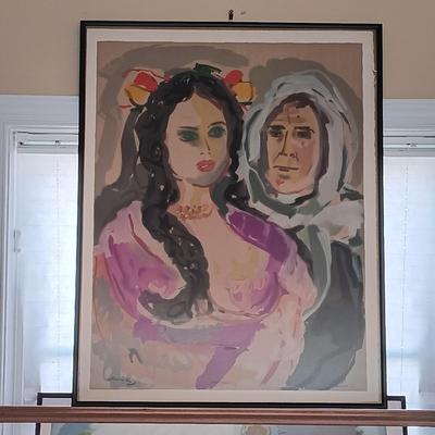 LOT 157: 1966 Emmanuel Mané-Katz Douze Lithographies Portfolio of 12 Signed Color LARGE Lithographs