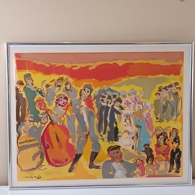 LOT 157: 1966 Emmanuel Mané-Katz Douze Lithographies Portfolio of 12 Signed Color LARGE Lithographs