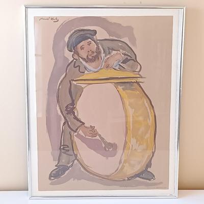 LOT 157: 1966 Emmanuel Mané-Katz Douze Lithographies Portfolio of 12 Signed Color LARGE Lithographs