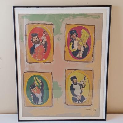 LOT 157: 1966 Emmanuel Mané-Katz Douze Lithographies Portfolio of 12 Signed Color LARGE Lithographs