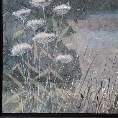 LOT 162: Pair of Paper Collage Art Landscapes by Jean James