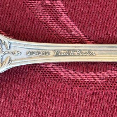 LOT 179: Vintage Reed and Barton Sterling "Burgundy" Flatware Set - TW 4269.89g