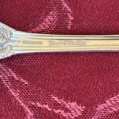 LOT 179: Vintage Reed and Barton Sterling "Burgundy" Flatware Set - TW 4269.89g