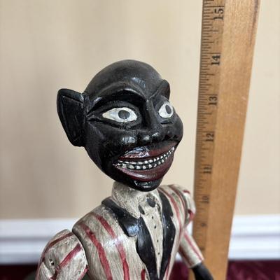 LOT 191: Antique Early 20th Century Dancing Minstrel Black Americana Toy