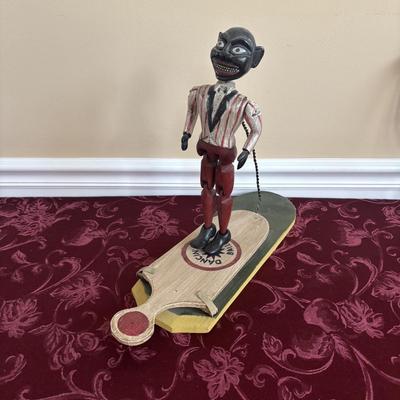 LOT 191: Antique Early 20th Century Dancing Minstrel Black Americana Toy
