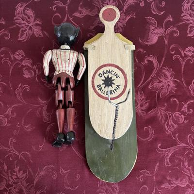 LOT 191: Antique Early 20th Century Dancing Minstrel Black Americana Toy