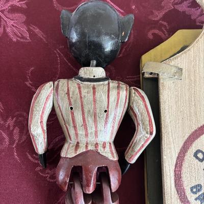 LOT 191: Antique Early 20th Century Dancing Minstrel Black Americana Toy