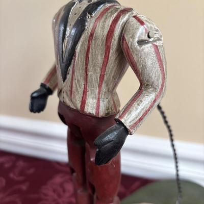 LOT 191: Antique Early 20th Century Dancing Minstrel Black Americana Toy